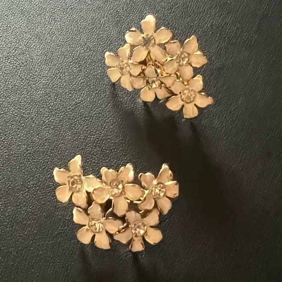 Sandro Gold Floral Earrings - Picture 1 of 5